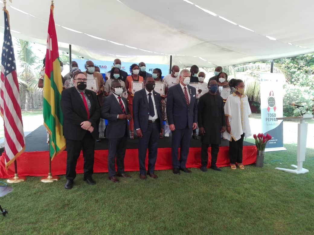 Togo PEPFAR Awards 2021 : 20 structures de soins récompensées