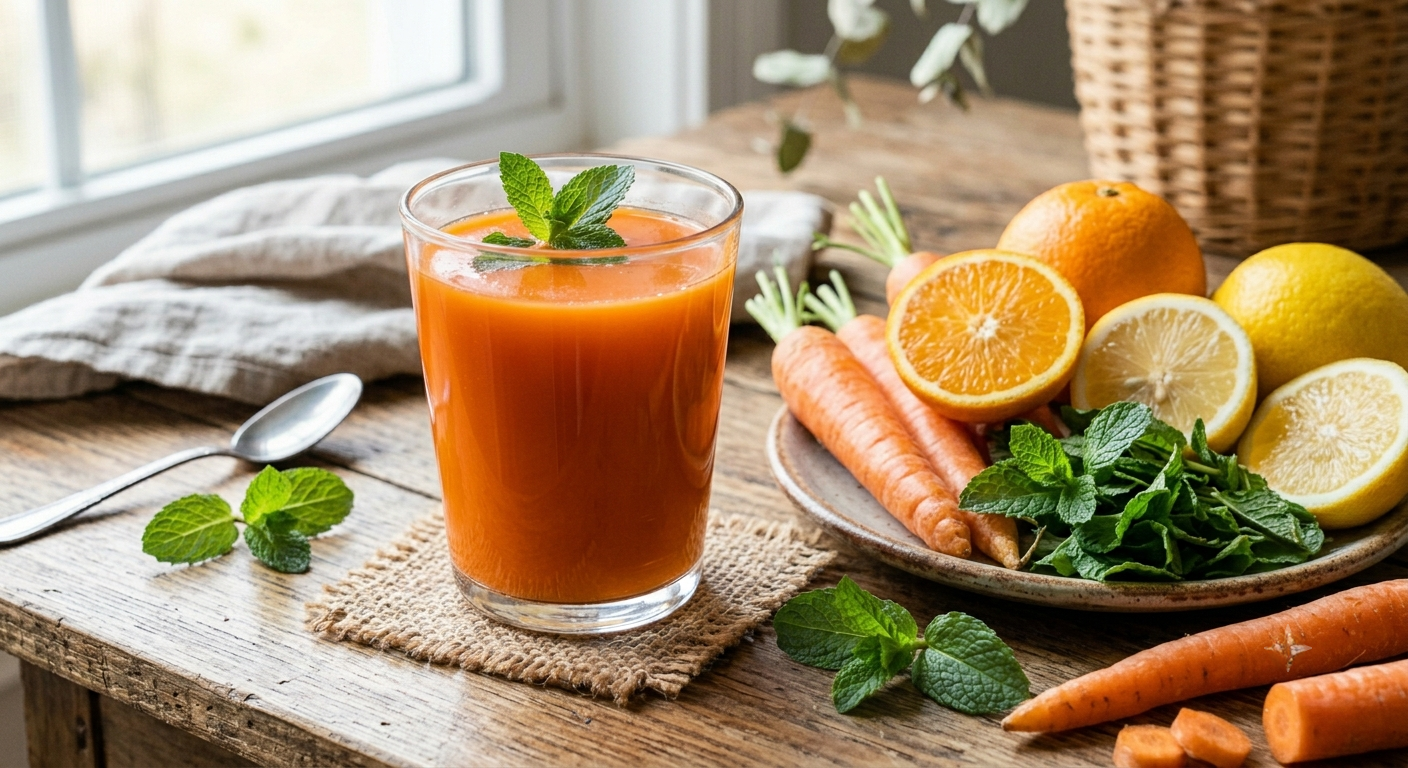 Jus de carotte : pour les yeux et le coeur